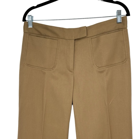 Women Anne Klein Size 12 (Jacket) 8 (Pants) Tan Polyester/Rayon/Spandex Pantsuit - Picture 12 of 16